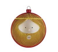Alessi Giuseppe Christmas Bauble, White, One Size, AMJ13 3