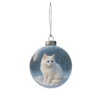 Christmas Tree Ball Ornaments - 3D Cat Ball Seasonal Decor - Holiday Decor Pendant Ornament,for Home Decorators Office Living Room Bedroom Garden Mantel Wall Backyard Study Wreath