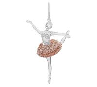 Christmas Tree Ballerina Decoration Rose Gold