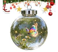Christmas Tree Balls - 3D Acrylic Home Decor | Turtle Dolphin Bird Christmas Ornaments Balls,for Party Wall Window Door Shelf Bedroom Living Room Office Holiday Garden Yard Patio Porch