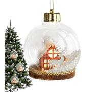 Christmas Tree Balls, Ball Pendant Decor with LED Lighting, Celebration Ornaments | for Indoor and Outdoor in Winter for Holidays and Holidays at Home and for the Christmas Tree