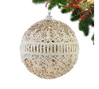 Christmas Tree Bauble Decoration - 8 cm Small Shatterproof Glitter Baubles | Seasonal Christmas Tree Bauble Decoration | for Home, Schools, Student Dorm, Office, Celebration, Photography