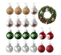 Christmas Tree Baubles, 20-Piece Party Decoration, Multicoloured Christmas Tree Decorations for Christmas Trees, for Indoor and Outdoor Use, Door, Living Room, Office, School, Garden, Yard, Winter