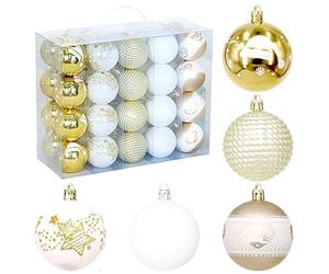 Christmas Tree Baubles | Shatterproof Christmas Baubles Pendant | Christmas Tree Baubles Decorations for Garden Party Indoor Outdoor Patio Port