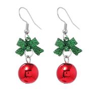 Christmas Tree Bell Earrings Christmas Creative Holiday Party Earrings Jewelry Hoop Earrings Women Long Drop Earrings for Women (E, One Size)