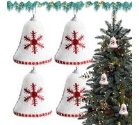 Christmas Tree Bell Pendant | Snowflake Christmas Bell Pendant - Cute Jingle Bell Tree Pendants Holiday Decorations Exquisite Tree Pendants for Christmas