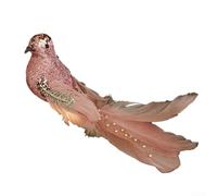 Christmas Tree Bird Clip 15cm Secure Hold Wreath Craft(pink)