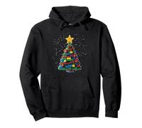 Christmas Tree Block Building Builder Brick Master Builder Pullover Hoodie
