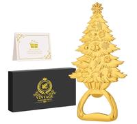 Christmas Tree Bottle Opener, Beer Bottle Opener, Portable Beer Theme Gift with Gift Box, Festive Holiday Accessory, Beer Lovers Beer Accessories, Gold