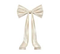 Christmas Tree Bows 6ft Giant Aesthetic Reusable | Christmas Tree Bows Decorative Tree Topper for Indoor Outdoor Home Living Room Bedroom Front Door Country House Style White +