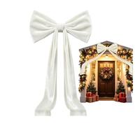 Christmas Tree Bows 6ft Giant Aesthetic Reusable | Christmas Tree Bows Decorative Tree Topper for Indoor Outdoor Home Living Room Bedroom Front Door Country House Style White
