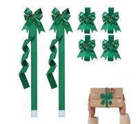 Christmas Tree Bows, Pack of 6 Vintage Home Decoration, Cupboard Arches for Kitchen, Christmas, for Christmas Tree, Front Door, Window, Wall, Kitchen, Indoor and Outdoor Office