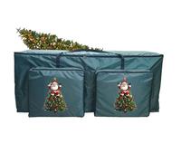 Christmas Tree Box | Holiday Tree Bag with Zippers - Extra Large Storage with Reinforced Handles and Pocket for Closet Garage Basement Christmas Wreath Garland