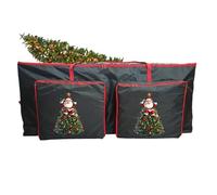 Christmas Tree Box - Zip, Extra Large Storage Container, of Reinforced Handles, Protective Holder, Holiday Wreath Garland Storage for Cupboard, Basement, Garage, Attic, Seasonal