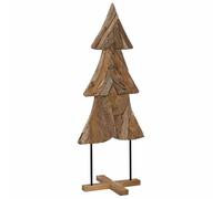 Vidaxl Christmas Tree With Stand Brown 180 Cm Solid Teak Wood