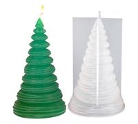 Christmas Tree Candle Mold - 3D Christmas Tree Soap Molds - Seasonal Decor for School Desktop Apartment Room Thanksgiving Holiday Party Offices Dormitory Desk