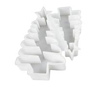 Christmas Tree Candle Mold - Silicone Casting Tool - Festive Concrete Molds - for Party Planners Art Teachers Holiday Creative Hobbyists Home Crafting Workshops Jewelry Maker