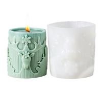 Christmas Tree Candle Molds, Christmas Silicone Moulds Silicone Christmastree Candle Mold Xmas Handmade CandleMaking Mould Soap Aromatherapy Xmas Tree ResinMold