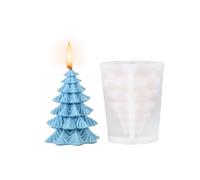 Christmas Tree Candle Mould,1PC Christmas Silicone Moulds for Candle Making,Xmas Tree Candy Chocolate Fondant Molds Epoxy Resin Moulds for Handmade Soap Aromatherapy