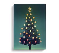 Christmas Tree Canvas Wall Art Print 30x20 Inch