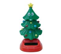 Christmas Tree Car Dashboard Toy,Christmas Solar Dancing Toys,Solar Xmas Dancing Ornaments,Novelty Moving Xmas Tree For Car Dashboard Desk Windowsill Decoration