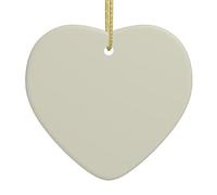 Christmas Tree Ceramic Hanging Love Pendant Decorations HYTTER White Sand Beach Printed Easy to Hang on Trees, Doors and Windows