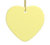 Christmas Tree Ceramic Hanging Love Pendant Decorations WHJDPP Yellowish White Picture Easy to Hang on Trees, Doors and Windows