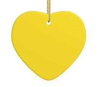 Christmas Tree Ceramic Hanging Love Pendant Decorations WHJSSF Pale Yellow Pattern Easy to Hang on Trees, Doors and Windows