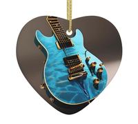 Christmas tree Ceramic hanging Love Pendant WHJSSF electric guitar Pattern Decoration malls, supermarkets, shops