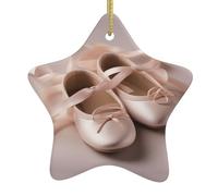 Christmas Tree Ceramic Hanging Star Pendant Yyhwhjde Ballet Shoes Prints Decoration Malls, Supermarkets, Shops