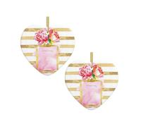 Christmas Tree Ceramic Love Pendant Fashion Perfume Print Hanging Pendant Ornaments, Xmas Holidays Decoration
