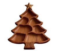 Christmas Tree Charcuterie Board, wooden serving platter, Wooden Holiday Serving Platter for Appetizers, Cheese, Fruits, Snacks, Festive Christmas Tree Shaped Tray for Party, Kitchen, Home Decor