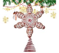 Christmas Tree Chips, Decorative Festive Gingerbread Man Wooden Lace Tree Decoration - Christmas Tree Decoration for Bookshelves Dining Tables Living Room Fireplace Table Decoration Bookshelf