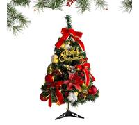 Christmas Tree - Christmas Artificial Tree, Holiday Decor for Home, Easy Setup Feature, Portable Quality Seasonal Display, Decorative for Home, Green, 17.72x5.91 Inches