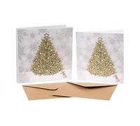 Christmas Tree - Christmas Card Box Set - 8 Luxury Cards & Envelopes - Sally Swannell