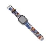 Christmas Tree Church Night Silicone Smartwatch Replacement Bands Compatible with IWatch Wristbands Strap 42mm/44mm