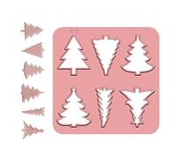 Christmas Tree Clay Earrings, Printer Christmas Clay Shape Cutter for Clay Jewellery, Clay Cutter for Holiday, Earring Making