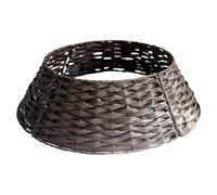 Christmas Tree Collar, Farmhouse Tree Skirt, Christmas Tree Base Cover for Christmas Decoration, Woven Christmas Tree Ring Accessories for Living Room Home (Coffee, One Size)