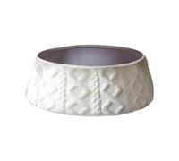 Christmas Tree Collar | Knitted Seasonal - Farmhouse Tree Skirt | for Apartment, Living Room, Bedroom, Study, Family Reunion, Theme Events, Parties, Entrance, Office, Win