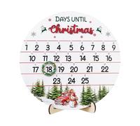 Christmas Tree Countdown Calendar, 25 Days Countdown Christmas Ornaments, Door Sign Calendar, 25-Day Countdown, Lightweight Design, for Wall Fireplace Tabletop Holiday