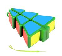 Christmas Tree Cube Puzzle - Creative ABS Key Toy, Smooth Design 1x2x3 | Multifunctional Pendant for Family Fun, Relaxation and Festive Decorations, Accessory