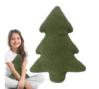 Christmas Tree Cushion | 30x26 Cm Soft Christmas Tree Throw Pillow | Christmas Tree Shaped Pillow | Multifunctional Christmas Tree Stuffed Plush Pillows For Home Decor For Kids Adults