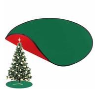 Christmas Tree Cushion, Christmas Tree Stand Mat | Waterproof Floor Protection Mat Round Stand Cushion | Protective Red and Green Christmas Tree Floor Protector for Under the Tree Winter Christmas