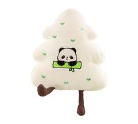 Christmas Tree Cushion Filled with Soft Ornament, Cute Decorative Cushion for Theme Parties, Sofa, Bed, Office, White