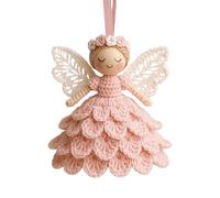 Christmas Tree Cute Knitted Pendant DIY Charming Crochet Fairy Doll Ornaments Christmas Tree Hanging Decorations Warm Home Decorations