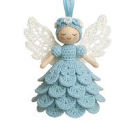 Christmas Tree Cute Knitted Pendant DIY Charming Crochet Fairy Doll Ornaments Christmas Tree Hanging Decorations Warm Home Decorations