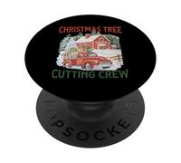 Christmas Tree Cutting Crew PopSockets Adhesive PopGrip