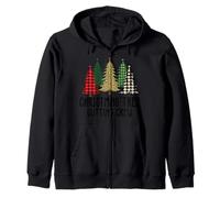 Christmas Tree Cutting Crew Zip Hoodie