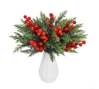 Christmas Tree Decor Set with Pine and Berry Stems