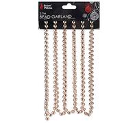Christmas Tree Decoration 2.7 Metre Bead Garland - Rose Gold 5271